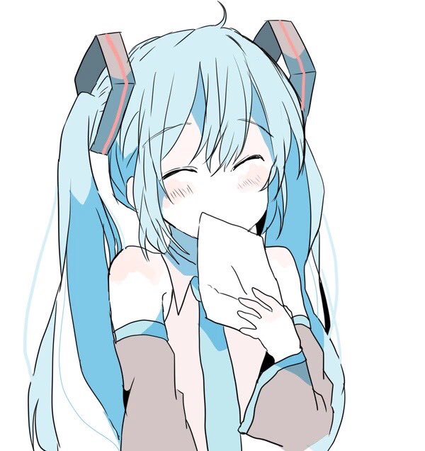 初音ミク 「#これを見た人はとびきりの笑顔の画像を貼れ 」|sakiのイラスト