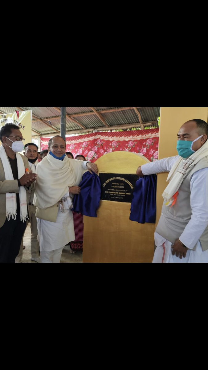 thbasantasingh's tweet photo. Dedicated n inaugurated temple built from my own personal pension funds at #NambolAC n stressed upon the necessity of local developmental needs n encouraged #youth to partake in @narendramodi s vision of taking #Manipur forward n increase #incomelevels for masses @sambitswaraj https://t.co/2p1UvIcn9W
