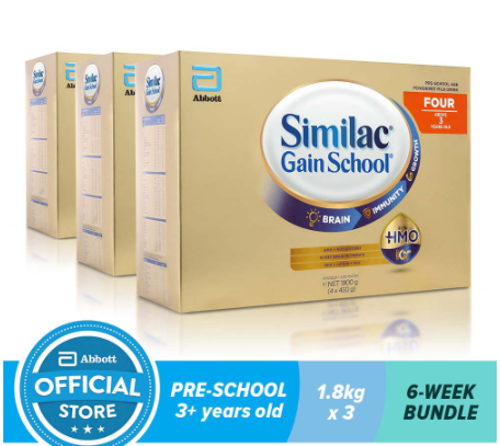 Similac Gainschool Bundle of 3
₱4,800
Get it Here: invol.co/cl29ydc

#SimilacGainSchool #FasterLearner #MILK #kidsmilk #ShopeePH #shoppee #shopeemall #shopeefromhome #shopnow #milkforkids #shopeesale
