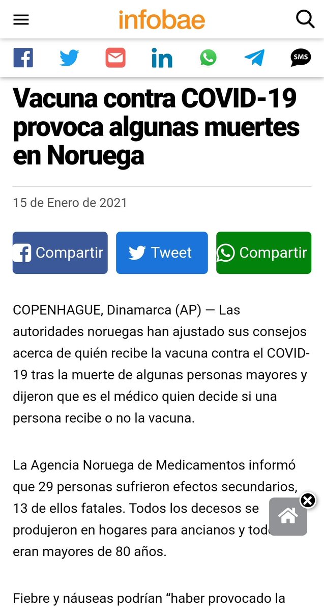 elunoeseluno's tweet photo. Hola Infobae! 
Decí Vacuna Pfizer sin decir Vacuna Pfizer, culiao! https://t.co/yhc2NltMuN