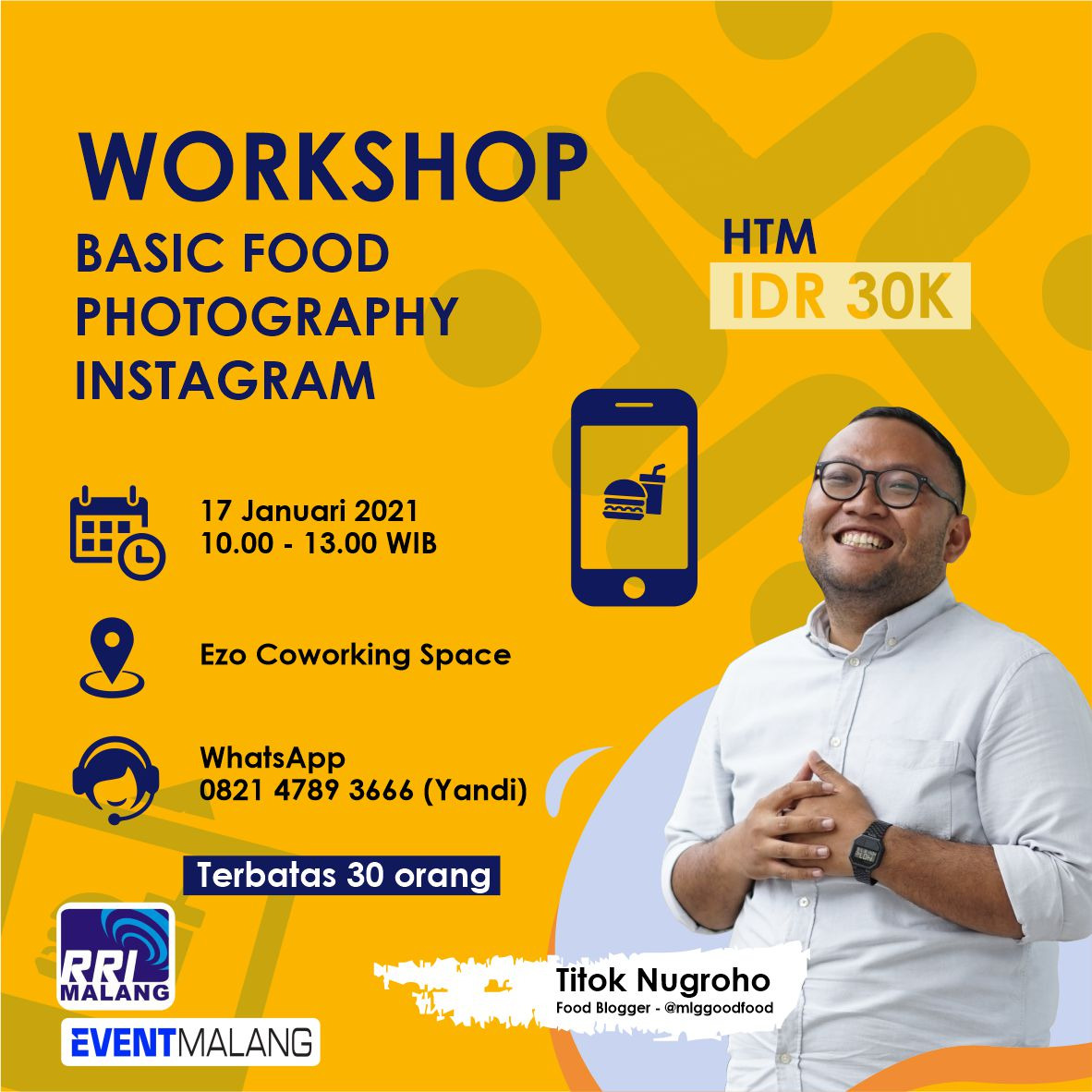 Yang suka makan dan foto-foto bisa ikutan ini lur besok.