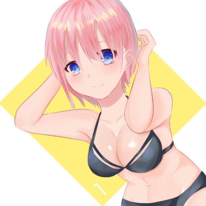 るーさんがTwitterに投稿した中野一花(五等分の花嫁)のイラスト。