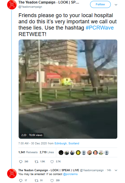 TheCraneReport's tweet photo. Another 'empty hospitals' account that has disappeared https://t.co/V4EvHybseb
#pcrwave #pcrclaims #yeadoncampaign
Rebranded as #hart https://t.co/pI4DjOHflj