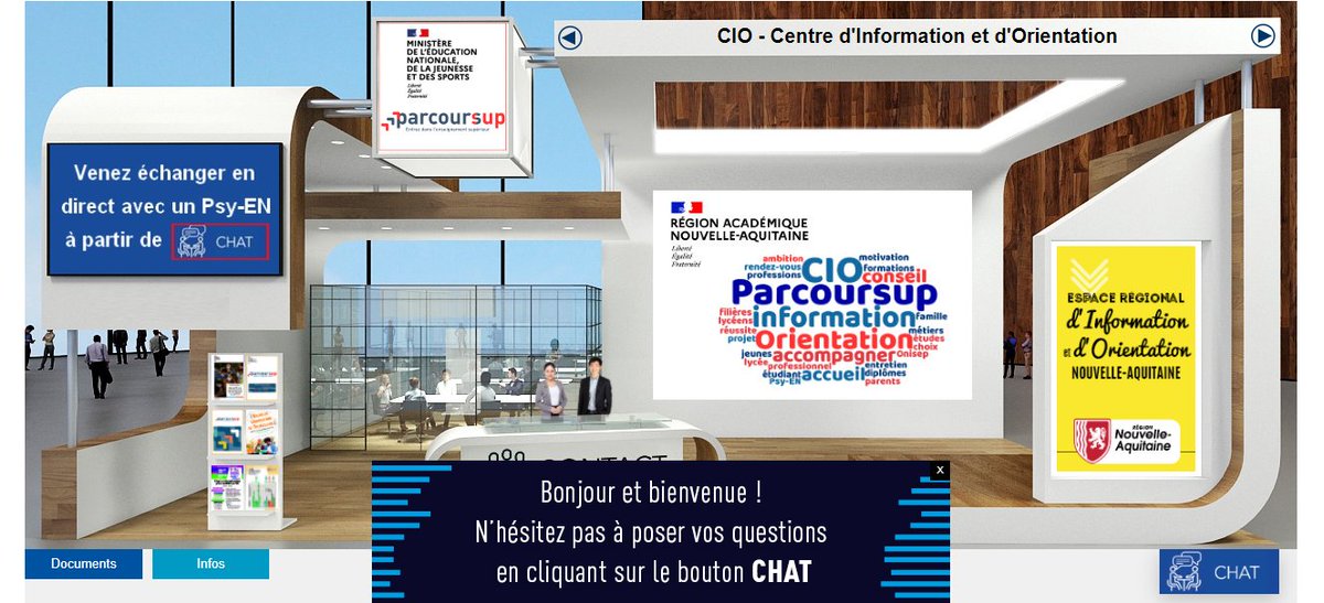 Venez échanger cet après-midi avec les psy-En spécialistes du conseil en orientation …ieures-nouvelleaquitaine.letudiant.fr/fr/stand/visit…
Découvrez les 300 stands des établissements <a href="/RANouvAquitaine/">Région académique Nouvelle-Aquitaine</a> <a href="/acpoitiers/">Académie de Poitiers</a> <a href="/AcBordeaux/">Académie de Bordeaux</a> <a href="/aclimoges/">Académie de Limoges</a>
Visionnez les conférences en direct et replay