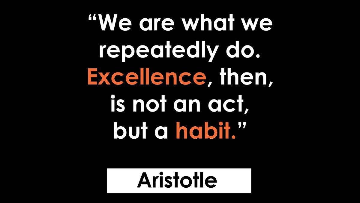 _SandeepMishra_'s tweet photo. "We are what we repeatedly do. Excellence, then, is not an act, but a habit."- Aristotle

#AristotleQuotes https://t.co/ijweghRKWn