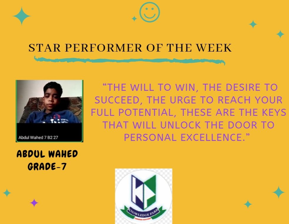 KPIS18's tweet photo. #KnowledgeParkians are trained in a way that they understand today's competitive environment. Let's look at the #StarPerformersOfTheWeek before we move ahead with a new week of opportunities.

#KPIS #NurturingDreamsIntoReality https://t.co/Fkt2Or9tVL