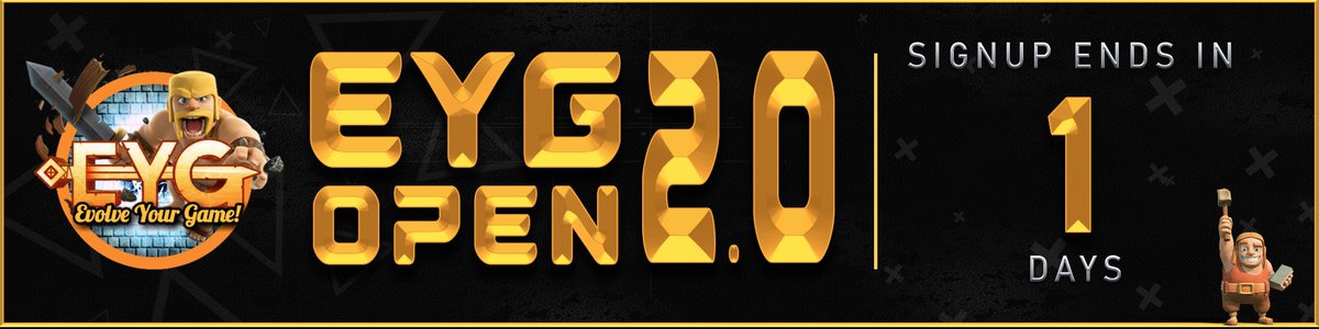 EYG_FamilyCoC's tweet image. We are now on the last day for applications. Approaching 350 applications which is insane.

$1500 across 5 divisions with $1k for Pro - the main event.

This is going to be banging with the world class line up that has been secured.