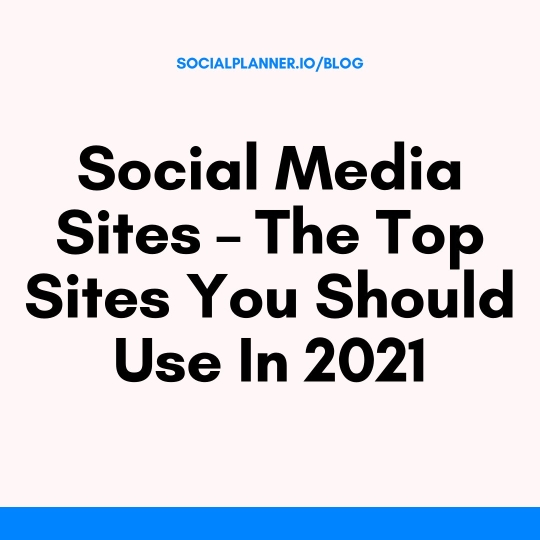 The Top Social Media Sites: Create Beautiful Feeds Here. Read our latest blog post.
Link is in our bio ☝️☝️☝️

#socialplanner #contentcreator #marketing #workfromhome #stategy #smallbusiness #digitalmarketing #contentmarketing #business #SMM #blogger #socialmediamarketing #SEO