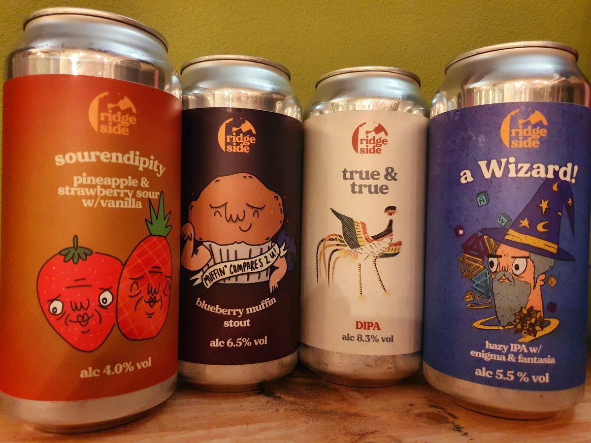 Four can drop from <a href="/RidgesideBrewer/">Ridgeside Brewery</a> 
Open until 6pm today. Take a look at our site cafe-metro.co.uk. Get your orders in for Wednesday, Friday and Saturday 🍺
