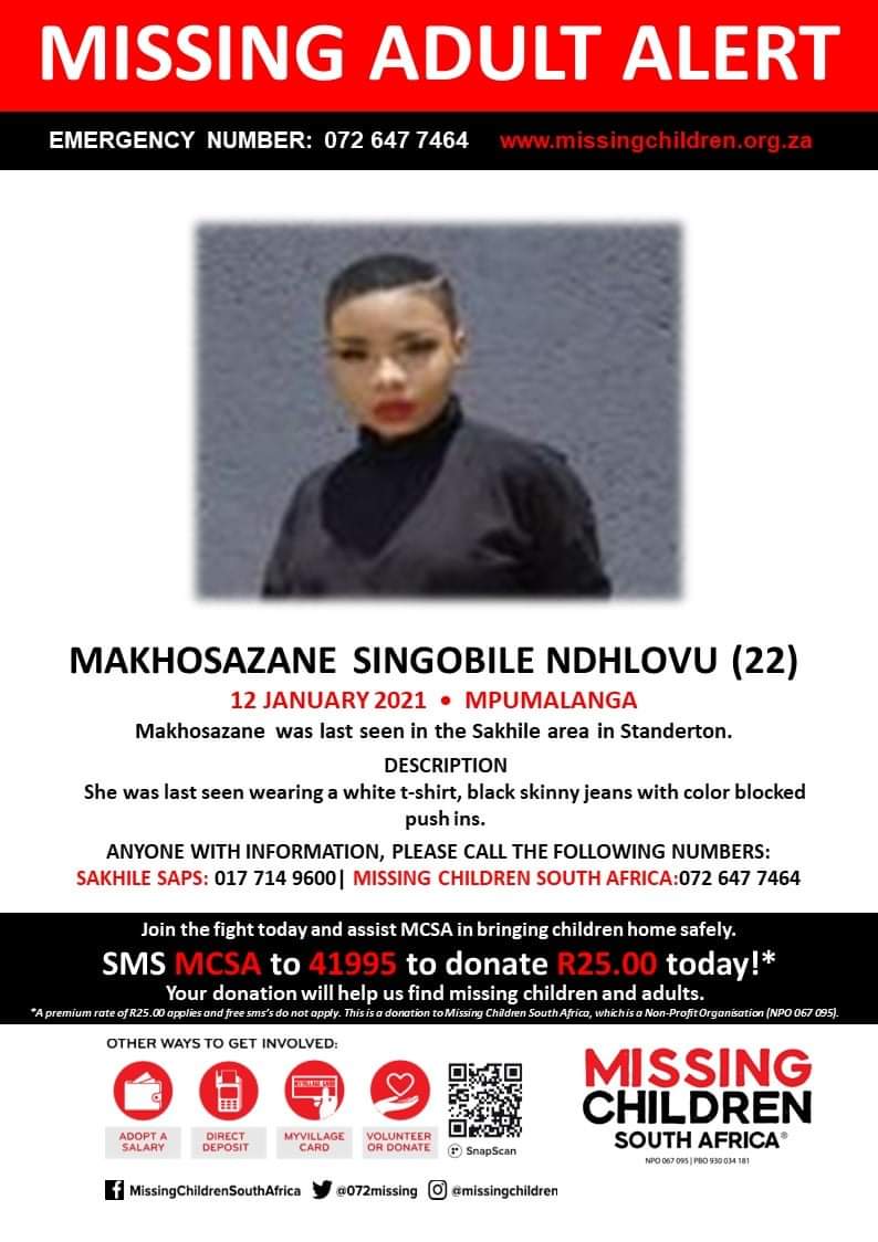 MballySpencer's tweet photo. 📢MISSING PERSON ALERT📢
Help us find Khosi
#HelpUsFindKhosi https://t.co/NZDvNJcgfv