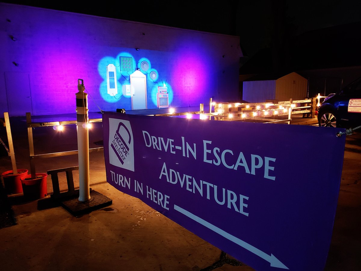 DecodeDetroit's tweet image. Neither snow nor rain nor gloom of night will stop our Drive-In Adventure! Stay warm and safe in your vehicle while you work to help the Doc find his way back!

Games available nightly starting at 6pm