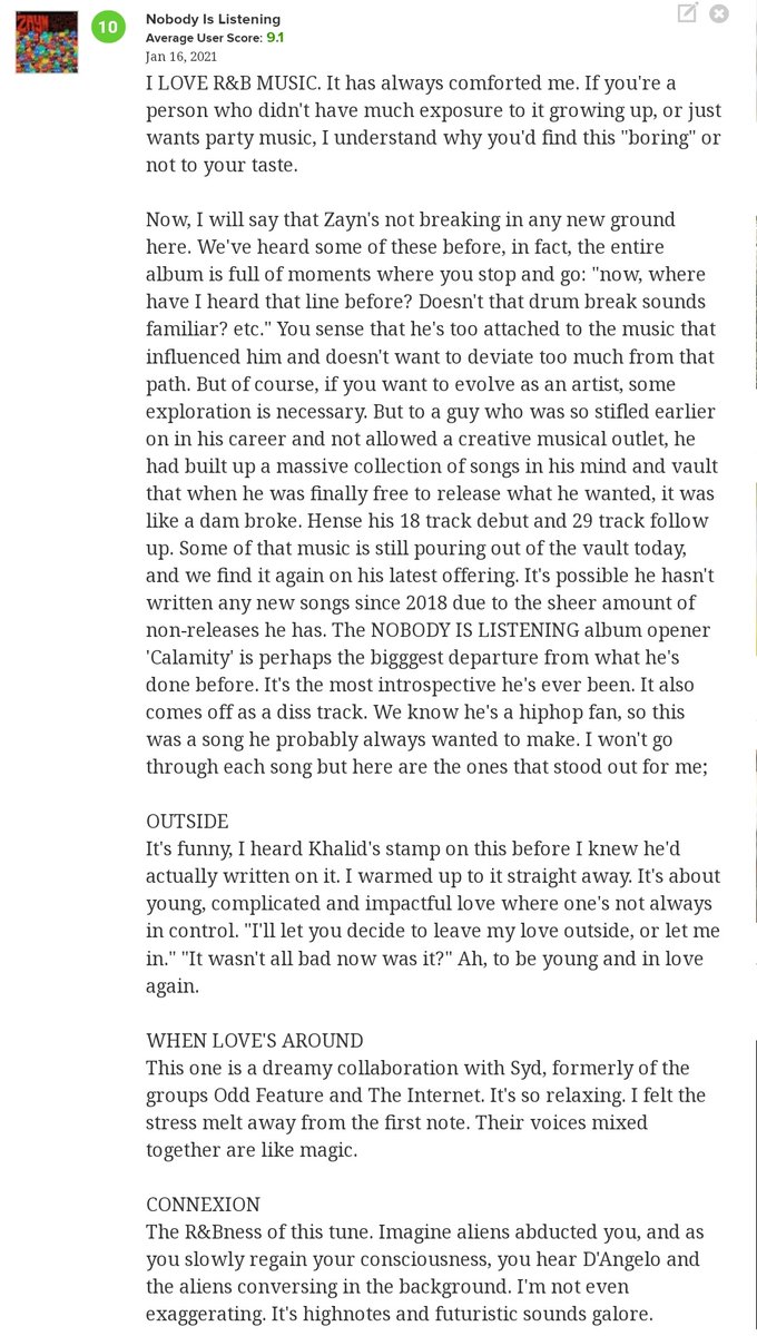 DuvetDaze's tweet photo. Who wants to read my long ass (but honest) review of #NobodyIsListening that I just posted on metacritic? Took me fvcking ages to write too. Somebody better read it on there. 🔪😡 https://t.co/4r6UUaBcmw
