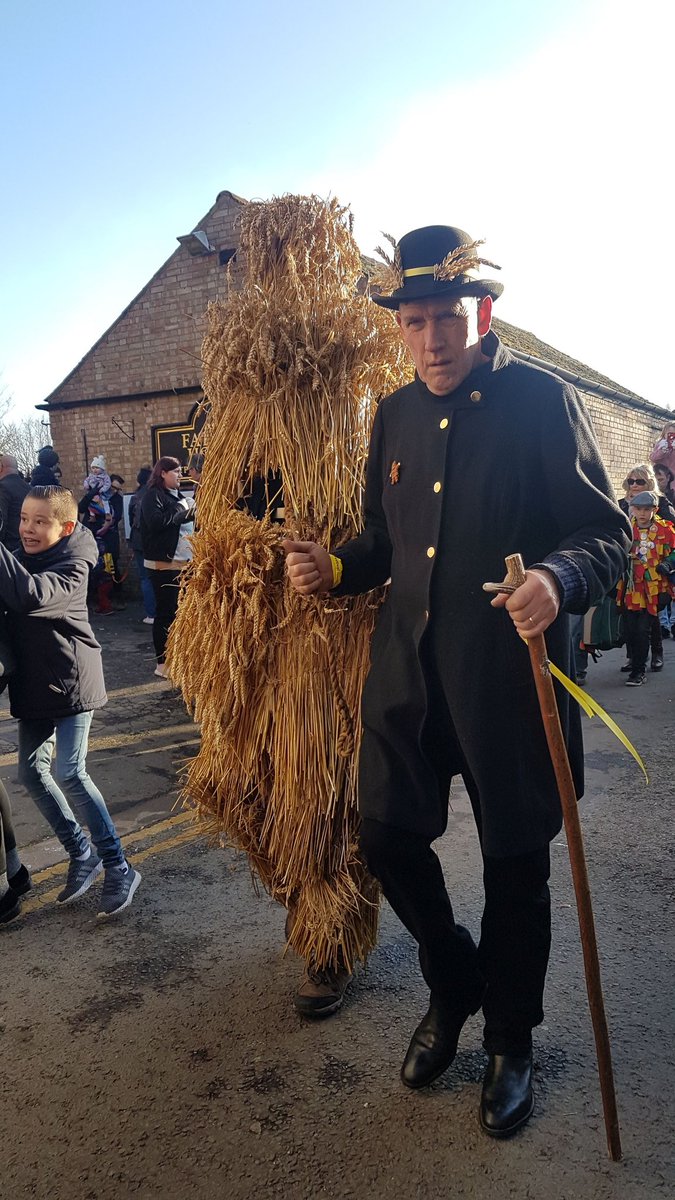 Led around by a bear-keeper who controls him via a stick & rope. He was made to dance in front of houses in the expectation that gifts of food, money beer or tobacco would be distributed.