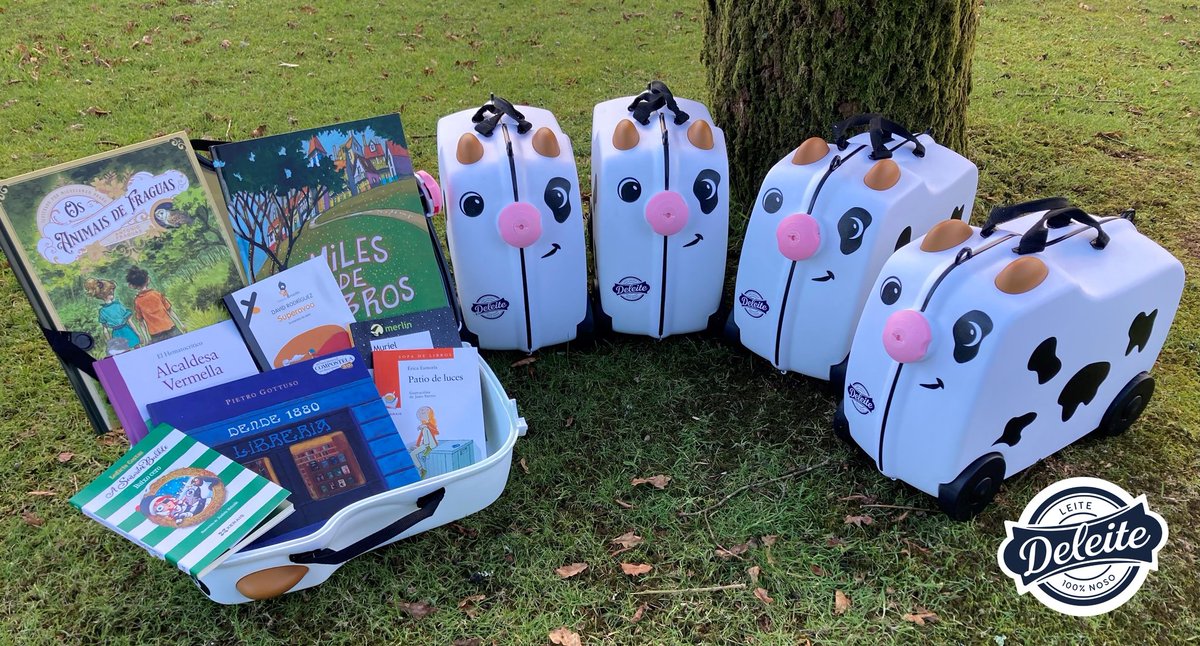 Viaxar,  e ler (e beber leite) , puro #Deleite

Hoxe sorteamos CINCO maletas cheas de libros , cheas de #Deleituras

RT para participar. Lembrade ser seguidores nosos.

#Deleite, algo máis que o leite galego de calidade