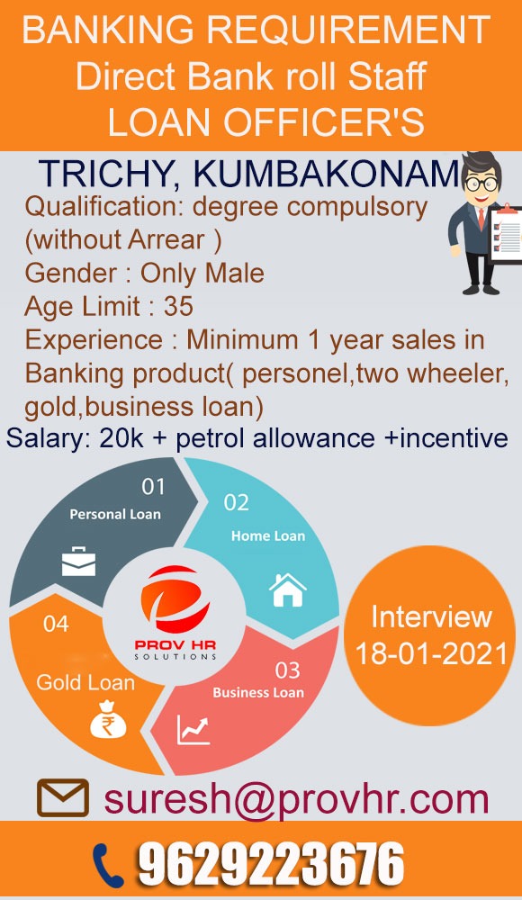 newsjobalert's tweet photo. #Trichy #Kumbakonam Private Bank Job 

#Privatejob #bankjobs #bankjob https://t.co/TyzH3jGJqq