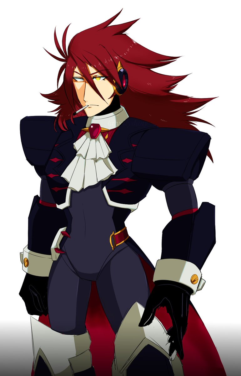 YellyDany's tweet image. Redesign of Ampere's latest armor (since the previous one looked pretty off)

Added more vampire vibes to it to fit the design

#MegamanX #ReploidOC #fanart