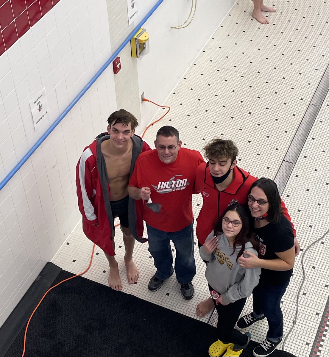 HiltonCadets's tweet photo. Congrats to our @HiltonSwimDive 3 outstanding seniors Jaden Rosario, Alex Morreale and Jared Enser! Thanks to all our families! #GoCadets https://t.co/iOU4Ehaqcu