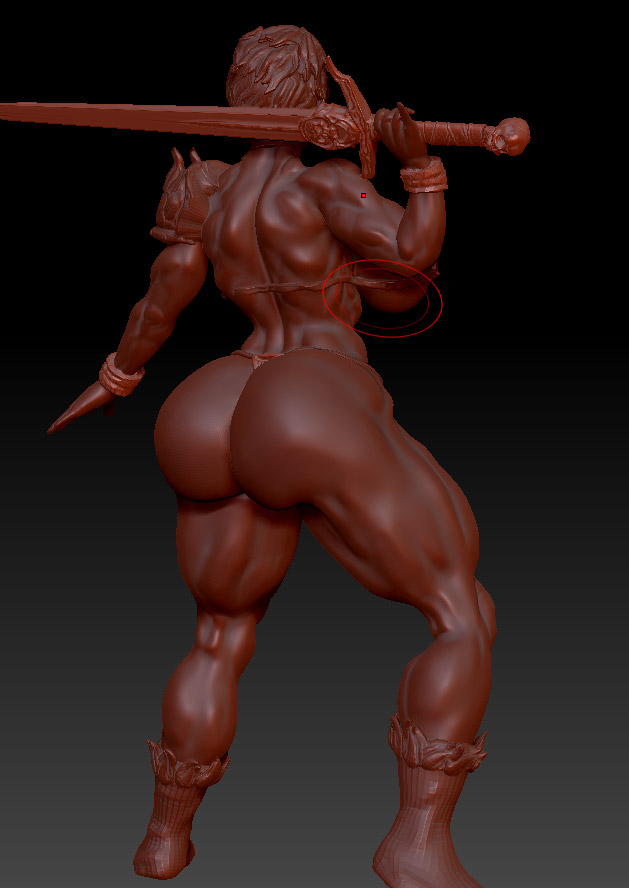 Zリメッシャーとサブディビジョンと投影とデシメーションマスターとトランスポーズマスターとリギングとサブツールマスター完全に理解したあああ!
今日は寝る!!!

あとはポーズの微調整と、それに合わせたお肉のスカルプトかな😴 