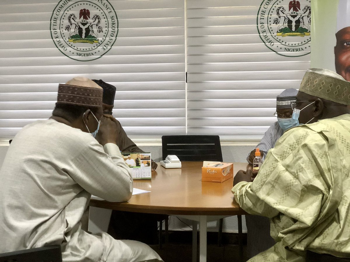 Sokoto State Ministry of Finance (@sokotofinance) on Twitter photo The Honourable Commissioner for Finance <a href="/abdussamadd/">Abdussamad Dasuki</a> met with his counterpart - the Honourable Commissioner for <a href="/SokotoBudget/">Sokoto State Min. of Budget & Economic Planning</a>, Muhammad Mainasara Ahmad mni, the Permanent Secretary, and Accountant General. The Honourable Commissioner for Finance <a href="/abdussamadd/">Abdussamad Dasuki</a> met with his counterpart - the Honourable Commissioner for <a href="/SokotoBudget/">Sokoto State Min. of Budget & Economic Planning</a>, Muhammad Mainasara Ahmad mni, the Permanent Secretary, and Accountant General.