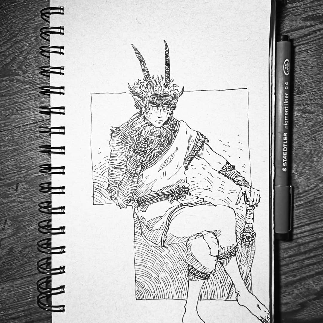 Some sketches from insta #sketch #Demon #oc 