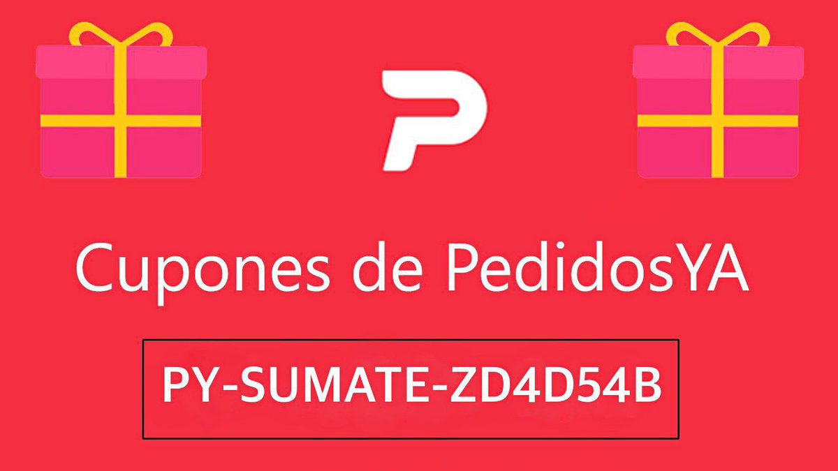 pedidosyaAr's tweet photo. ⚡️ESTE FINDE⚡️
Pedi por #PedidosYa 
#DESCUENTOS 📣
Te regalamos $300 ARS + envio gratis.
Ingresa el siguiente cupón:
🎟 PY-SUMATE-ZD4D54B
y pedí

#cuponrappi #cuponesrappi #rappi #cuponespedidos #cuponespedidosya #rappicupon #rappicreditos https://t.co/6AF65ccsKQ