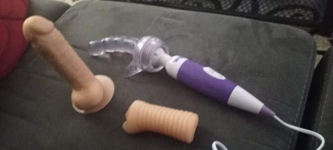 So this is what I got at the adult superstore the other night and this mornings panty set!! #sexytoys #Vibration<a href="/tag/kinky"class="tags"><span>#kinky</span></a><a href="/tag/needmore"class="tags"><span>#needmore</span></a><a href="/tag/vibration"class="tags"><span>#vibration</span></a><a href="/tag/sexytoys"class="tags"><span>#sexytoys</span></a>