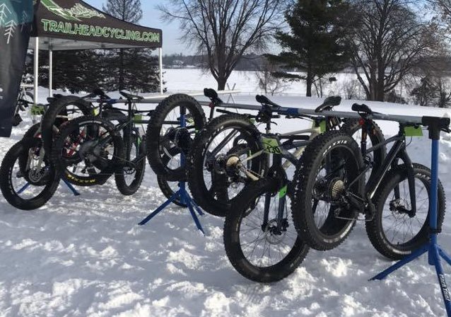 LuceLineBrewing's tweet photo. Fatbike curious? Reminder @trailheadbike is here today 12:00-4:00pm, tomorrow 12:00-3:00pm. Come demo a bike!
.
Afterward, try one of our latest 🍻 . We are open indoor and outdoors until 10:00pm. Celebrate our re-Grand Opening!
.
Get Luce!
.
#fatbike #getluce https://t.co/w1AHv0Hu2W