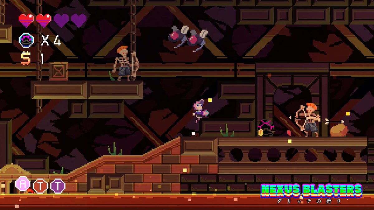 blkcrstlcmcs's tweet image. For this week's #screenshotsaturday , we'd like to introduce you to NEXUSBLASTERS!!! Journey around the BitNexus and discover its secrets! Featuring characters from @AutaGame , Terriful, @Cybershrooms_ , Morgan: StemStream and more!!!

(( #indiegame #gamedev #platformer ))