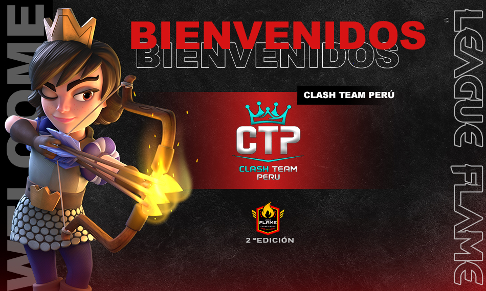 [#ClashRoyale]
54/64
Desde Perú llega <a href="/ClashTeamPer1/">Clash Team Perú</a> , le damos la bienvenida a estos grandes adversarios , podrán alzarse con la victoria?.