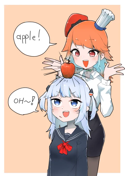 グラちゃんとキアラちゃんの日本語教室
#絵ニックス #gawrt 
