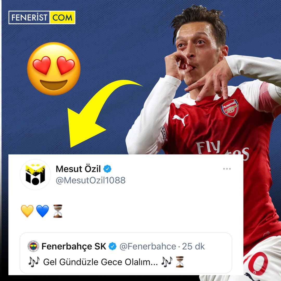 Tüm dünya basını şu anda Mesut Özil’in Fenerbahçe’ye transferini konuşuyor!

Türkiye’de futbol yoktur, Fenerbahçe vardır...

#FenerbahceMESUToluyor