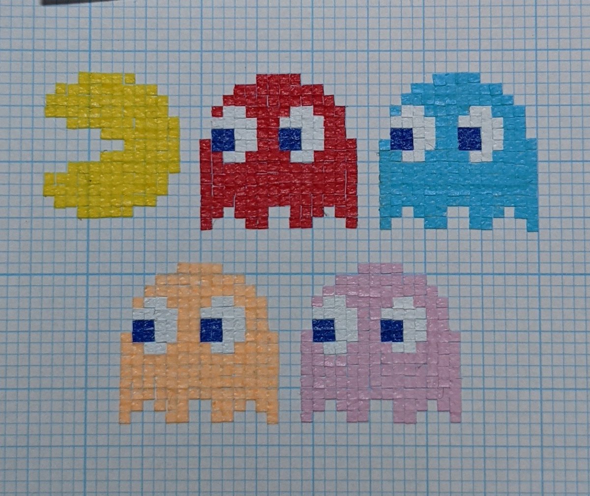 こぶ 野生のドット絵職人v2 在 Twitter 上 たまにはオクトラ以外も パックマン Pacman ドット絵 Pixelart マスキングテープ Maskingtape T Co N7q2bnysff Twitter