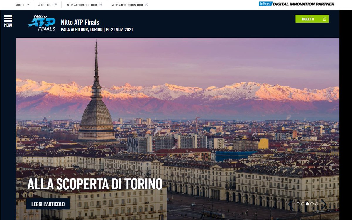 Con le #NittoATPFinals a Torino il sito internet del torneo ha la versione italiana.
https://t.co/09y08SX5co https://t.co/BGkLgOXk2t