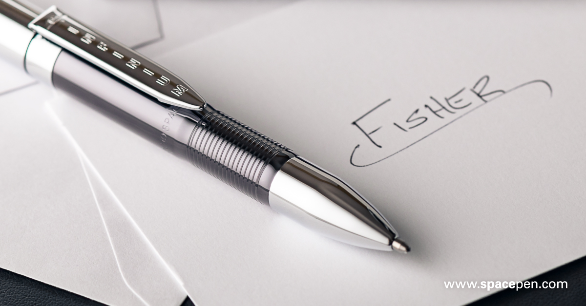 FisherPenCo's tweet photo. This #SpacePenSaturday, we feature our Infinium Space Pen. They write for years and will not run out of ink during its lifetime.
https://t.co/kp7WdMdAb9
#SPACECRED #AstronautPen #NASA #SpaceX #nasasocial #nasabeyond #outerspace #outerspaceage #FisherSpacePen #SpacePen https://t.co/W0wabESTr2