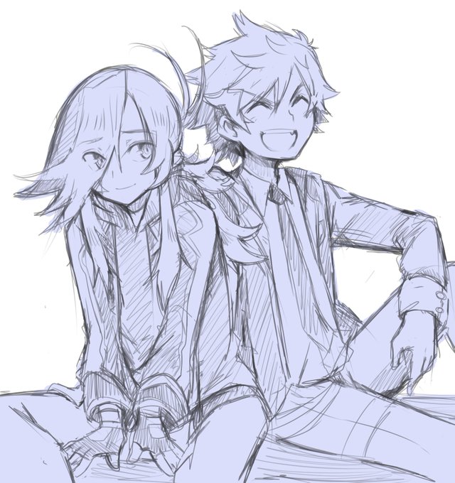 [oc] the reason why I'm not drawing Laurin with the main group (Gill,Gure,Kally) is bc she's actually from another "past" arc and only young Gure met her 