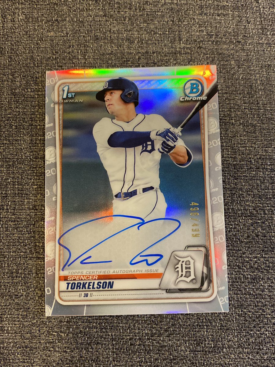 psevere16's tweet photo. @midwestboxbreak @PhilsPulls Spencer Torkelson Bowman chrome draft 1st refractor auto /499 &amp; glimpses of greatness $1,000 PP shipped BMWT @kennydejohn https://t.co/NSdqqs7ehJ