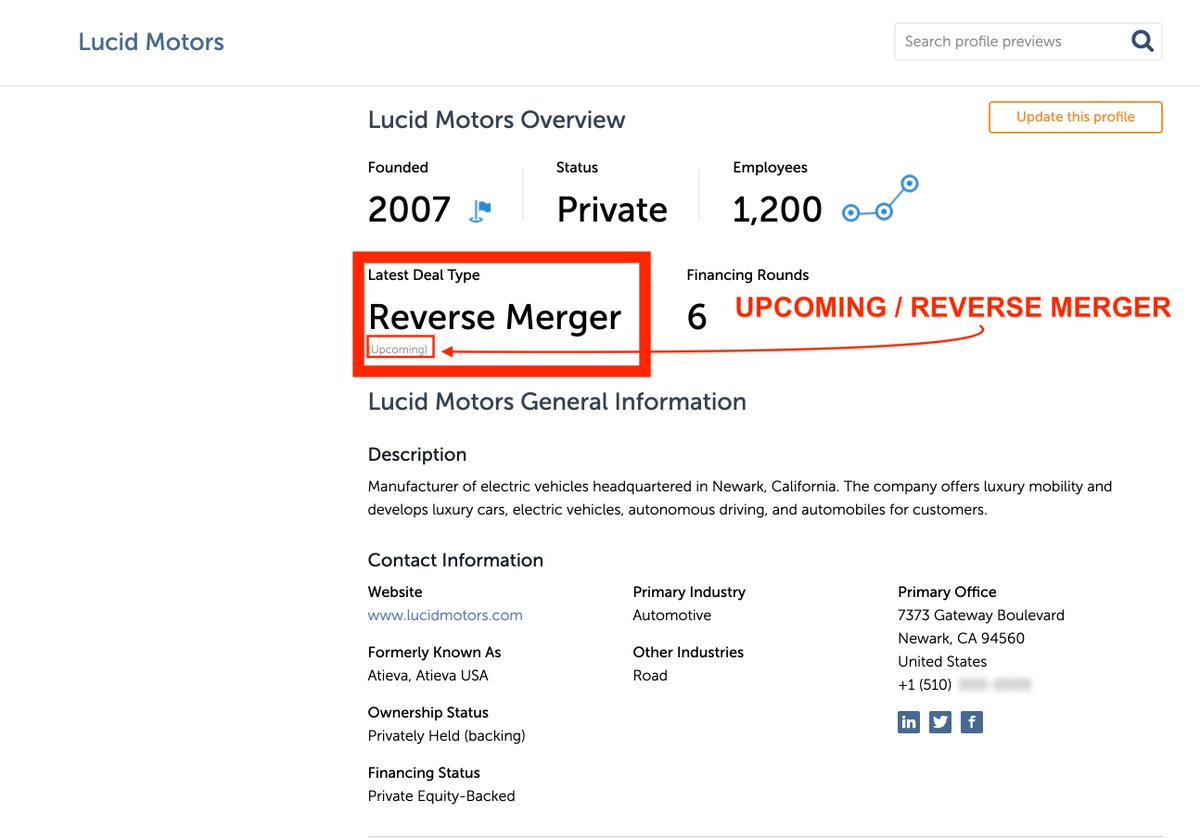 SpacGuru's tweet image. What a find by @PabloEstrader and brought to my attention by @_El_Profesorr $CCIV @LucidMotors 
pitchbook.com/profiles/compa… #Upcoming #ReverseMerger #DD via @PitchBook #GiveTheCredit