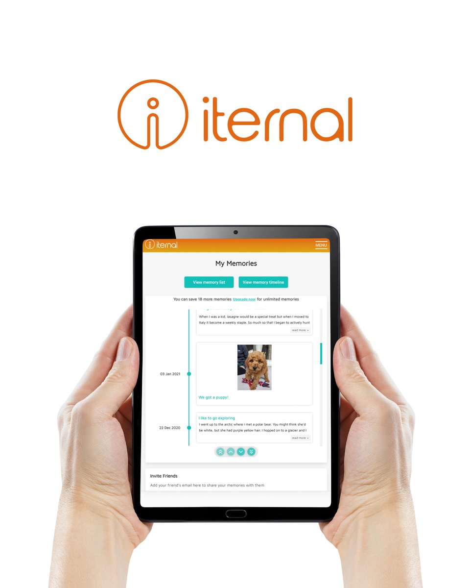 Did you know about Iternal’s timeline feature?

Give it a go if you haven’t already by creating an account at Iternal.life.

Oh and did we mention that for every new sign up, we’ll be donating £1 to NHS Charities Together? 🤓

#iternal #NHSCharitiesTogether
