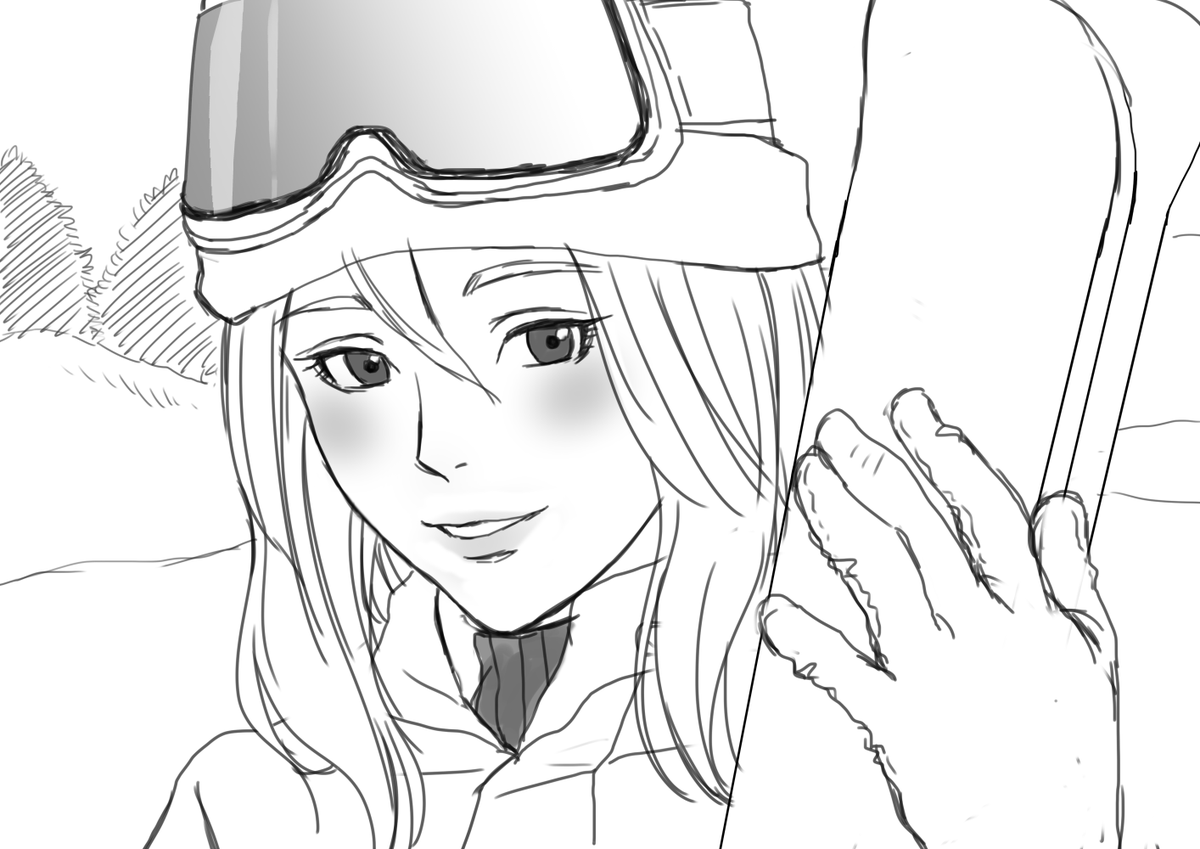 #7thjojo深夜の創作60分一本勝負
「雪」
J〇SKI〇KIのポスターイメージしました。青春してくれ 
