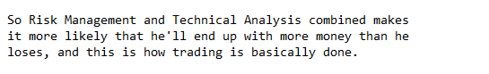 5/5. Conclusion  If the person likes it, next task is to learn for a year with the help of books, and get his hands dirty and practice for the next couple of years. By the time he turns 22, he will have a skill (Trading/Investing) which will tremendously help him in life :)