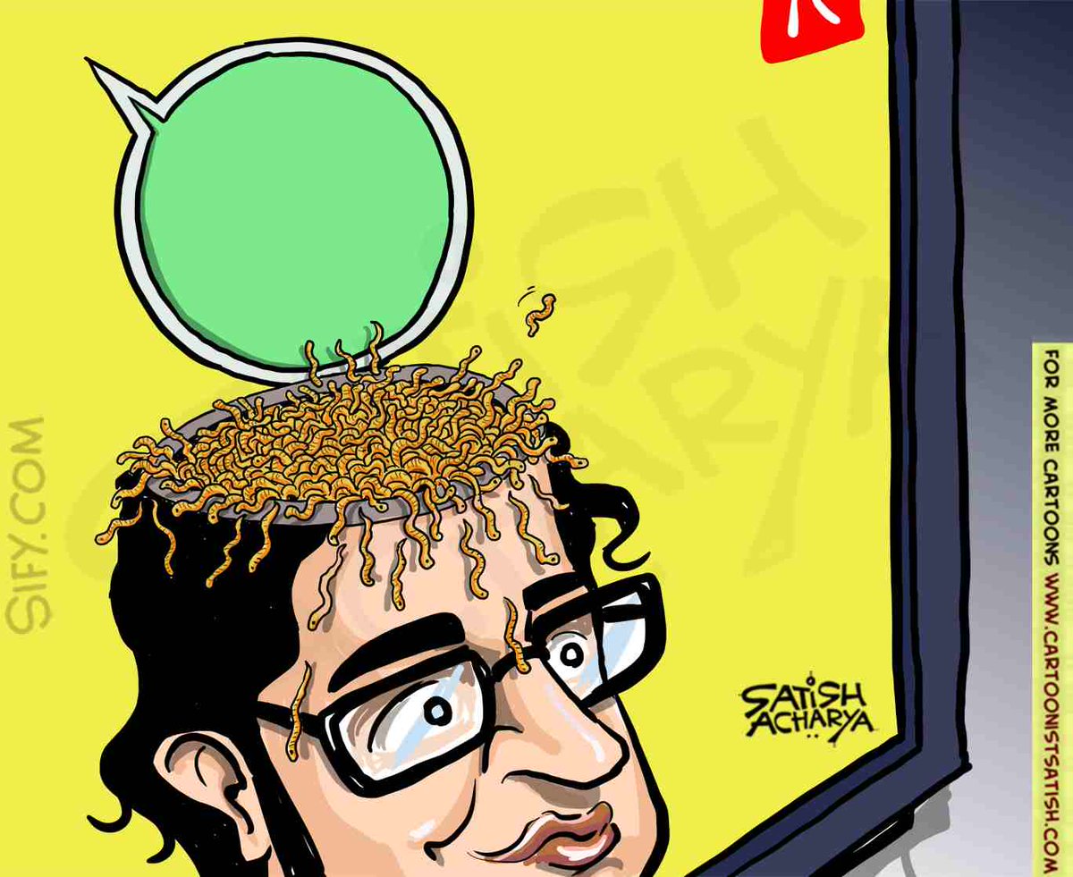 satishacharya's tweet photo. Leaked! @sifydotcom cartoon #ArnabGoswami #WhatsAppLeaks https://t.co/GuqmaFjNQ2