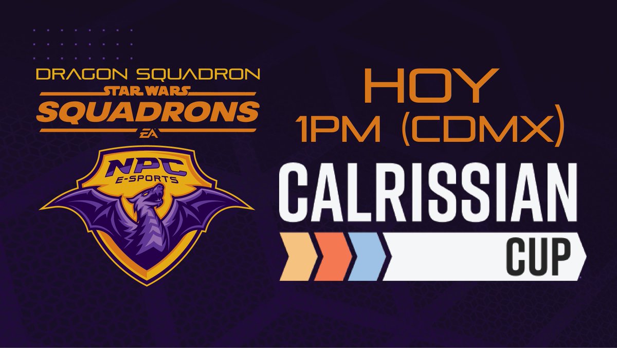 npcesportsmx's tweet photo. No se pierdan hoy nuestra participación del #NPCGRADONSQUADRON en la @CalrissianCup como el único equipo de habla hispana por nuestro stream en facebook https://t.co/xdCnji95nq
#gonpc https://t.co/jSkq0JjITe