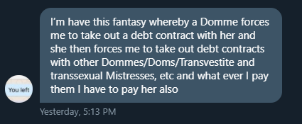MasterJosh4Pigs's tweet photo. This cuck wants draining on repeat with debt contracts. Any FinDommes out there want him?

To prove he does send before I would risk wasting our time, he made a token tribute. All of £5.. but.. proves he's at least set up to send I guess 🤷‍♂️ DM if you want to take a punt on him https://t.co/wMZxFts4jI