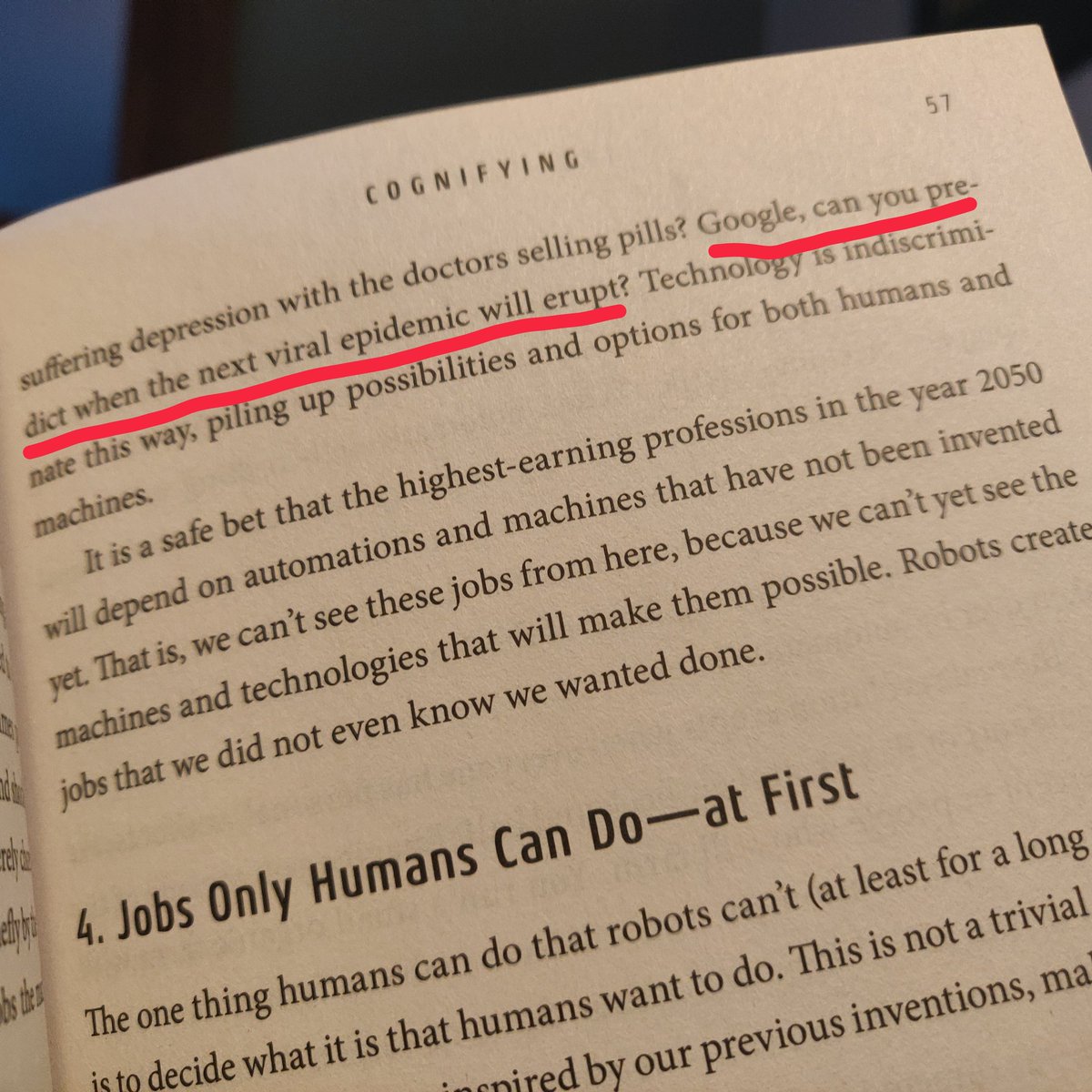 ideandose's tweet photo. Interesting @kevin2kelly, what did Google predict back in 2016 about when the next viral epidemic would take place?

Reading #theinevitable https://t.co/HGHaKhhgma