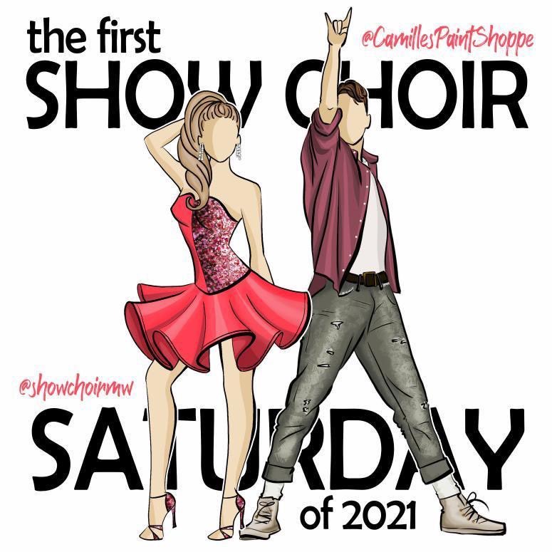 showchoirmw's tweet photo. IT’S FINALLY HERE! We have waited so long to be able to say this! Good luck to all the groups competing and attending clinics/competitions today! A special thanks to @CPaintShoppe for creating the great graphic to celebrate today’s holiday! https://t.co/FLixxoFfi1