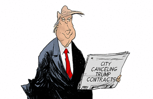 ComicStripOTD's tweet photo. Some political humor and a bit of comforting reassurance. Click here -- https://t.co/AWnXWnkMdk -- w/ #Sheneman @PatChappatte @BrookesTimes @sdutBreen @KeyesGraeme #StuartCarlson @adamzyglis @ThompsonToons & @JeffDanziger https://t.co/fCCMnv7Wp4
