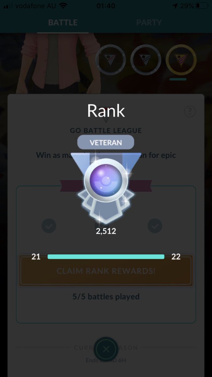 HMAS113's tweet image. Been playing PoGo PVP for about a year now, and I finally broke 2500! Lot of work went into this. Big shout out to the content creators that have helped me so much @FPSticksPoGo @ZyoniK_ @JFarmakis_pogo @PoGoKieng you guys are the real MVPs! #PokemonGO #NerdLyf #NextStopLegend