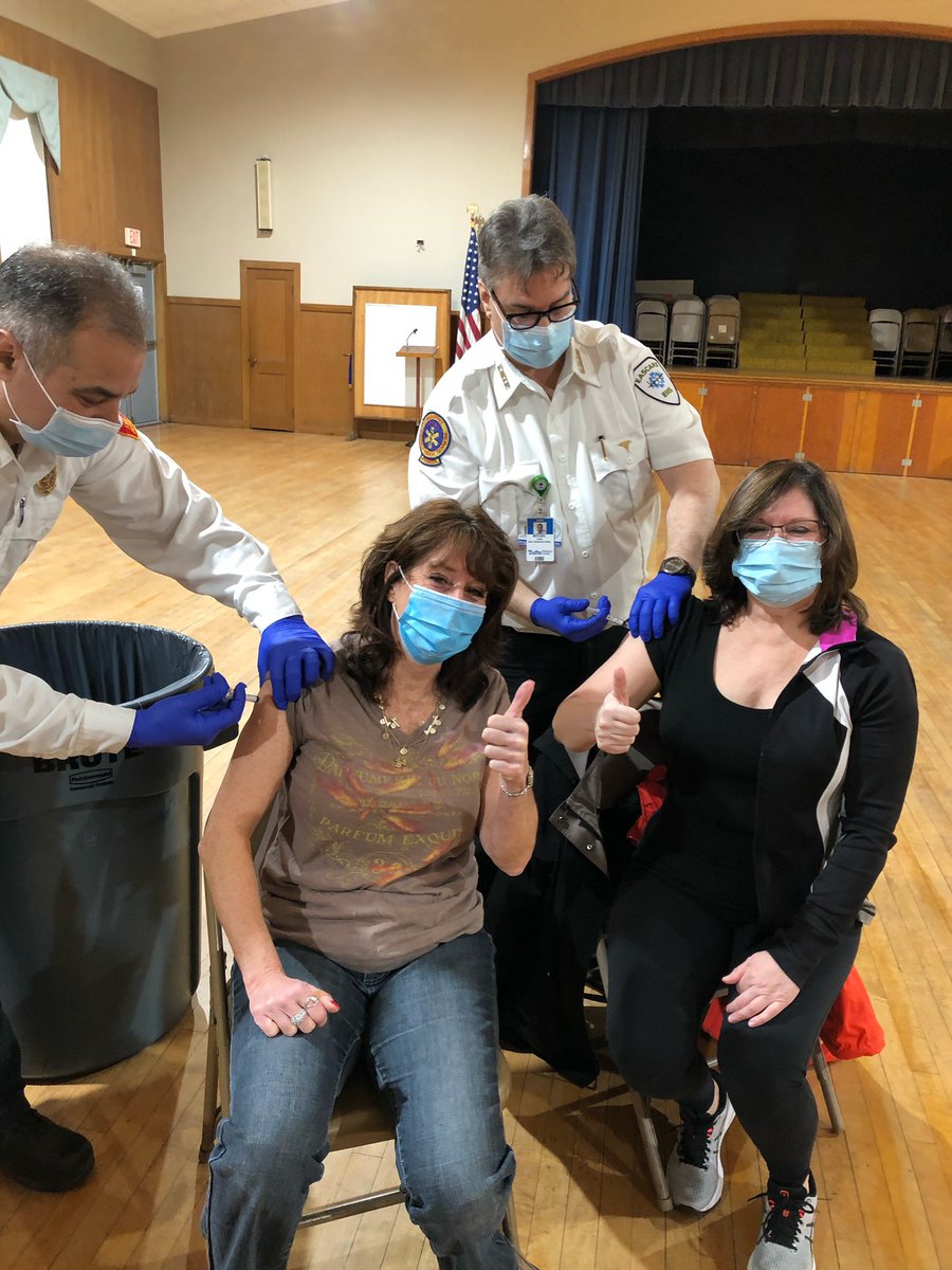 READScollab's tweet photo. READS Academy nurses received their COVID-19 vaccinations this morning. Their work this year has been more crucial than ever for keeping all of us safe. Thank you Nurse Doucette and Nurse Shaw! Thank you #MiddleboroughFirstResponders and Board of Health! https://t.co/4g52GHsRHs