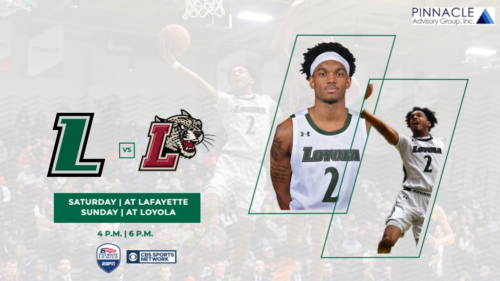 LoyolaMBB's tweet photo. It's GAMEDAY!

🆚 Lafayette
📰 https://t.co/2SuHgQ6au4
🗓 Saturday, January 16
🕰 4 p.m.
📺 @PatriotLeagueTV  on ESPN+
📖 https://t.co/VxMxVYrH27 (Digital Program)

#gohounds #PatriotMBB
@LoyolaHounds @Patriot_Gameday https://t.co/h3sdsBPKwA