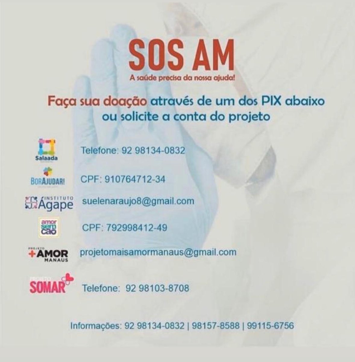 SantosFC's tweet image. O chamado pulmão do mundo está sem oxigênio, o momento é de solidariedade e mobilização. Conheça e contribua com os projetos em prol da melhoria de condições da saúde do Amazonas.

#OxigênioParaManaus
#SOSManaus
#SOSAM